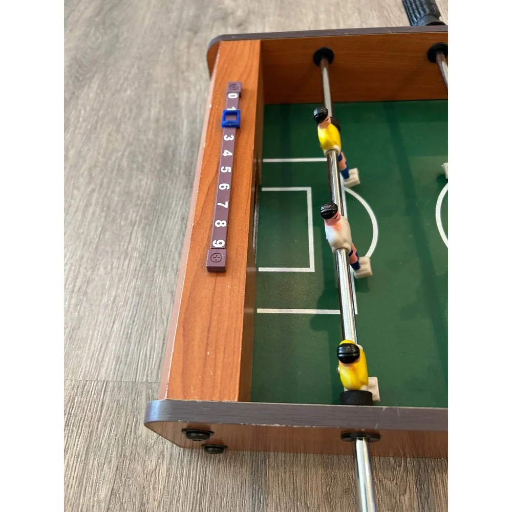 Vintage‎ 20 Inch Mini Foosball Tabletop Game Soccer Kids Adults Brown Excellent